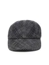 Burberry Baseball Cap Check In Blue