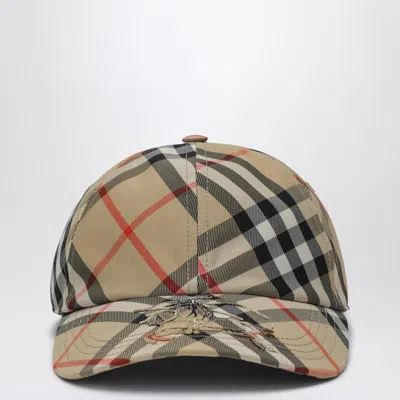 Burberry Baseball Cap Check Pattern With Ekd