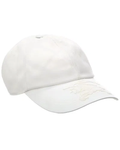 Burberry Baseball Cap In White