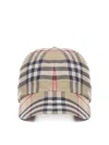 BURBERRY BASEBALL CAP WITH CHECK PRINT