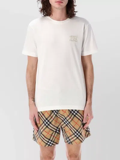 Burberry Basic Crew Neck Short Sleeve T-shirt In White