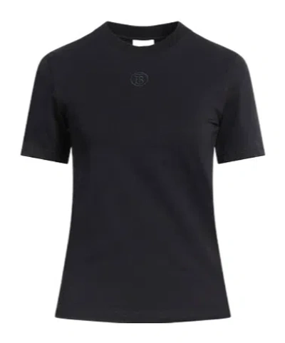 Burberry Basic Short-sleeved T-shirt In Black