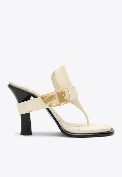 BURBERRY BAY 150 QUILTED LEATHER SANDALS