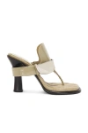 Burberry Bay Ekd Heeled Sandals In Laurel