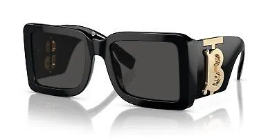 Pre-owned Burberry Be 4406u Black/ Grey 55/20/140 Women Sunglasses