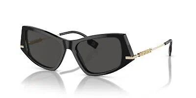 Pre-owned Burberry Be 4408 Black/ Grey 52/16/140 Women Sunglasses