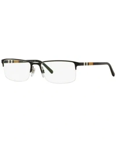 Burberry Be1282 Men's Rectangle Eyeglasses In Black