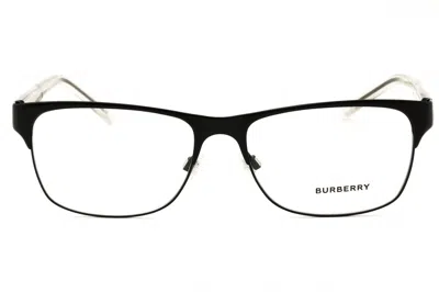 Burberry Be1289 Eyeglasses In Black / Clear Demo Lens