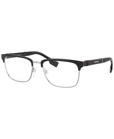 Burberry Be1348 Men's Rectangle Eyeglasses In Black