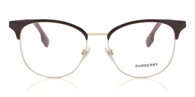 Burberry Be1355 Sophia 1319 Occhiali Da Vista Borgogna Per Donna (solo Montatura) In Brown