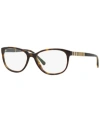 Burberry Be2172 Women's Square Eyeglasses In Dk Havana