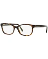Burberry Be2201 Women's Rectangle Eyeglasses In Dark Havan