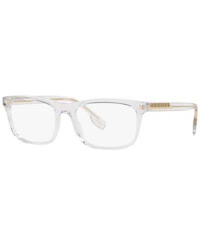 Burberry Be2334 Elm Men's Rectangle Eyeglasses In Green