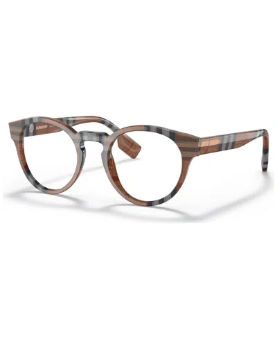 Burberry Be2354 Grant Men's Phantos Eyeglasses In Check Brown