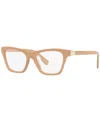 Burberry Be2355 Arlo Women's Square Eyeglasses In Beige