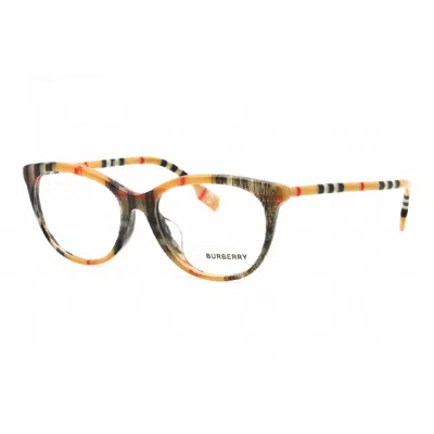 Burberry Be2389f4087 Striped Acetate Eyeglasses In Multicolor
