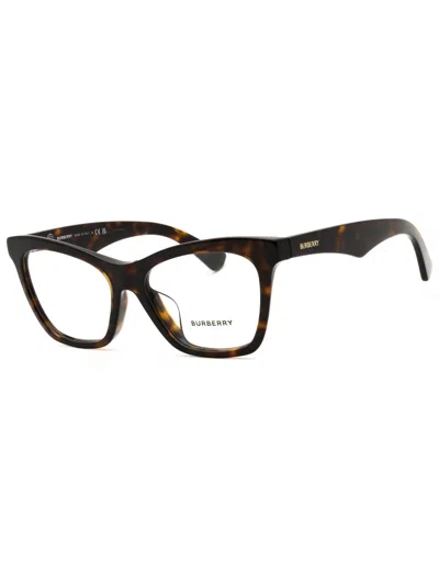 Burberry Be2416f Eyeglasses In 4146 - Check Sand/clear Demo Lens