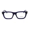 Burberry Rectangular Acetate Eyeglasses For Men In Blue
