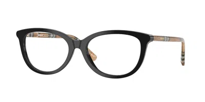 Burberry Be2431f Asian Fit 4161 Women's Glasses Black Size 52 - Free Lenses - Blue Light Block Available In Pattern