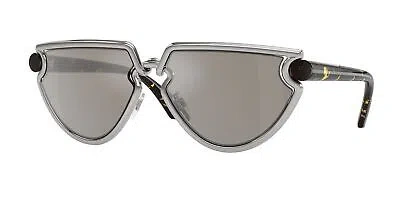 Pre-owned Burberry Be3152 10056g Silver Light Grey Mirror Silver 61 Mm Women's Sunglasses