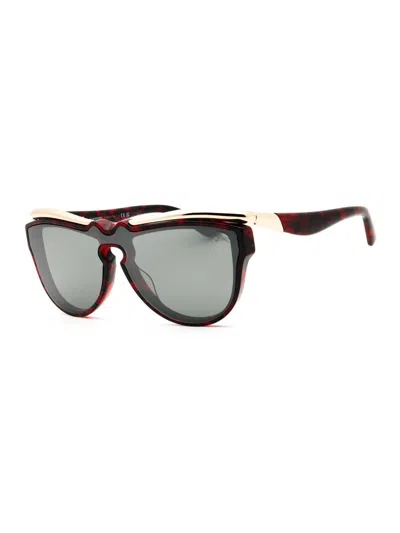 Burberry Be3162u Sunglasses In 11096g - Red Havana/grey Mirror Silver
