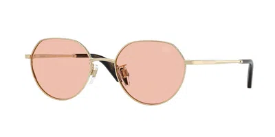 Burberry Be3173d Asian Fit 110984 Men's Sunglasses  Size 51 In Gold