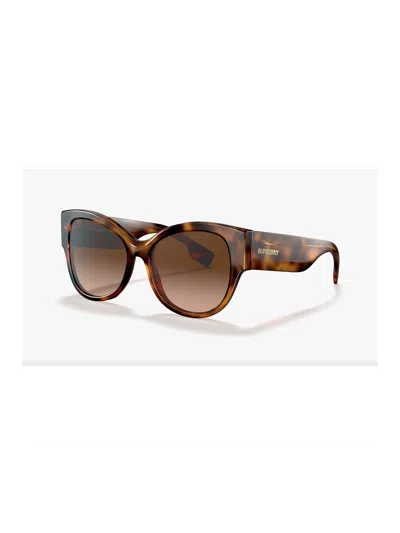 Burberry Be4294 Sunglasses Light Havana / Brown Gradient (s) Women's In Default