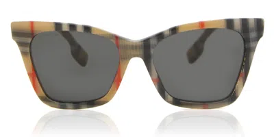 Burberry Be4346 Elsa 394487 Occhiali Da Sole Marroni Per Donna In Gray