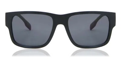 Burberry Be4358 Knight Polarized 346481 Men's Sunglasses Black Size 57 In Blue