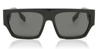 Burberry Be4397u Micah Asian Fit 300187 Men's Sunglasses Black Size 58 In Pink