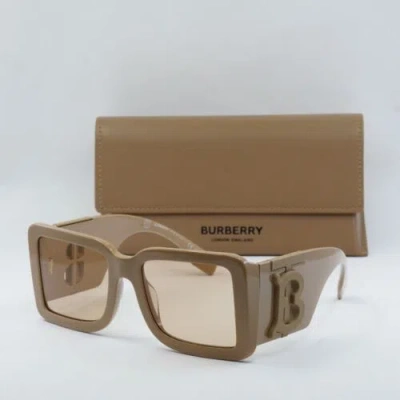 Pre-owned Burberry Be4406u 399073 Beige/light Brown 55-20-140 Sunglasses