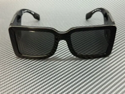 Pre-owned Burberry Be4406u 409387 Black Dark Grey Women's 55 Mm Sunglasses In Gray