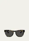Burberry Be4415u Acetate & Plastic Square Sunglasses In Dk Havana