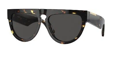 Pre-owned Burberry Be4416u 410687 Dark Havana Dark Grey 59 Mm Women's Sunglasses In Gray