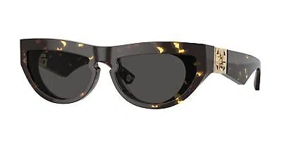 Pre-owned Burberry Be4422u 410687 Dark Havana Dark Grey 58 Mm Women's Sunglasses In Gray