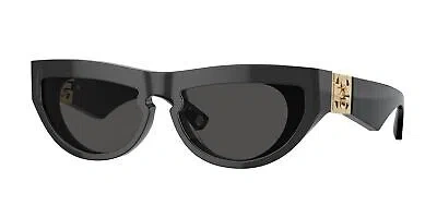 Pre-owned Burberry Be4422u 411287 Dark Grey Dark Grey 58 Mm Women's Sunglasses In Gray