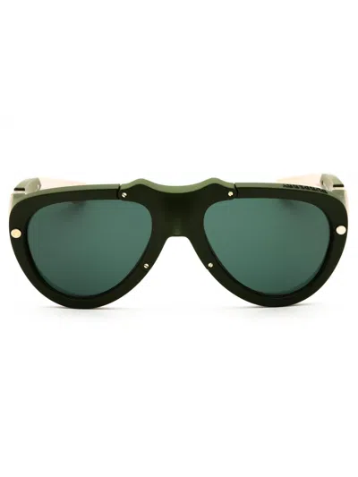 Burberry Be4433u Sunglasses In 413980 - Blue Rubber/dark Blue