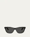 Burberry Be4435 Cat Eye Sunglasses In Black Check