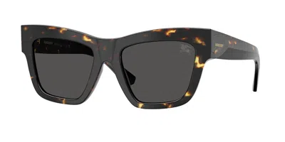 Burberry Be4449f Vestibilità Orientale 410687 Occhiali Da Sole Tartarugatishell Per Donna In Black