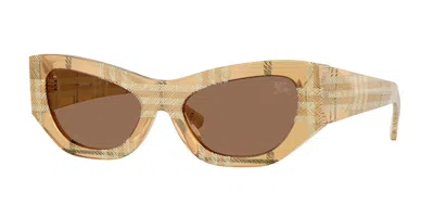 Burberry Be4450u 415773 Occhiali Da Sole Marroni Per Donna In Brown