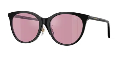 Burberry Be4464d Asian Fit 300130 Women's Sunglasses Black Size 56 In Gray