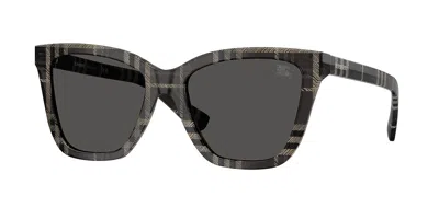 Burberry Be4470f Asian Fit 419987 Women's Sunglasses Grey Size 54 In Brown