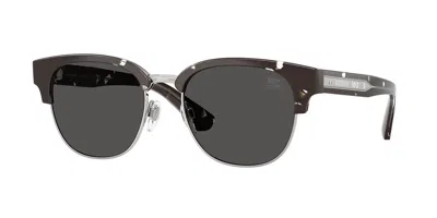 Burberry Be4485 422587 Men's Sunglasses Tortoiseshell Size 52 In Black