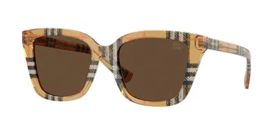 Burberry Be4487 416373 Women's Sunglasses Brown Size 52 In Multi