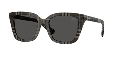 Burberry Be4487 419987 Women's Sunglasses Grey Size 52 In Black