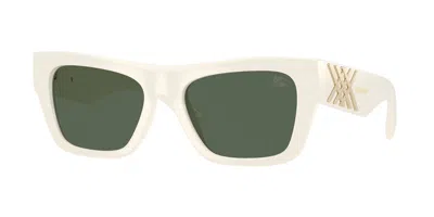 Burberry Be4490u 421871 Women's Sunglasses White Size 53 In Green