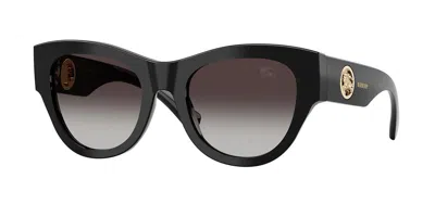 Burberry Be4491 30018g Women's Sunglasses Black Size 52