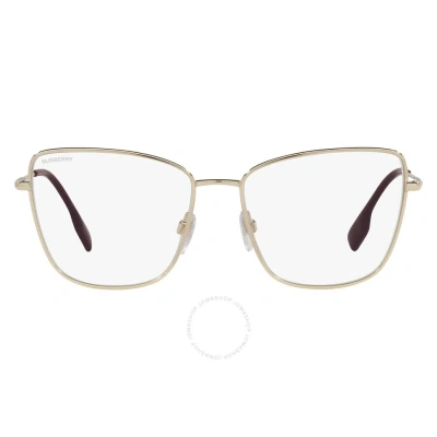 Burberry Bea Demo Cat Eye Ladies Eyeglasses Be1367 1339 55 In Gold