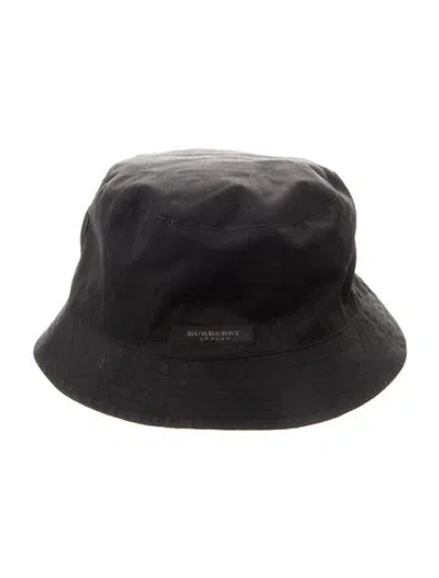 Pre-owned Burberry Beach Bucket Hat In Black