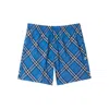 Burberry Check Drawcord Elastic Waist Swim Shorts